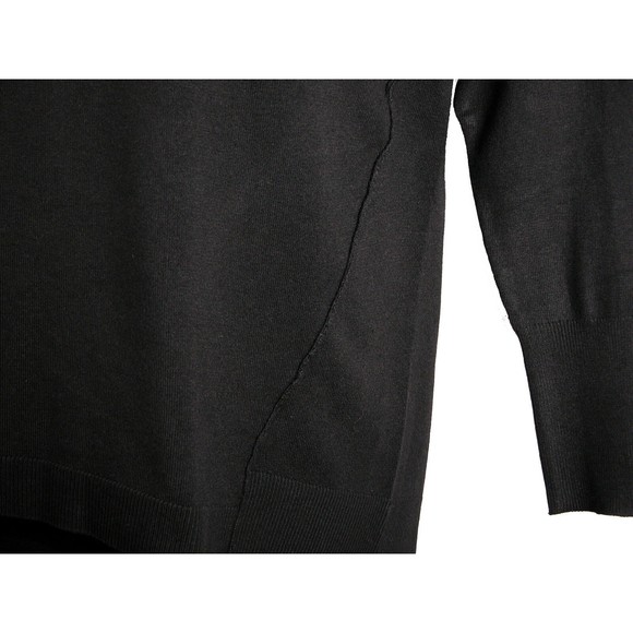 Lane Bryant Womens Sweater 14/16 Scoop Neck Reverse Seam Lightweight Basic Black - Picture 5 of 11